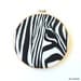 Zebra Screen Print - Stretched in Hoop