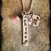 Sterling Silver Personalized Charm Necklace with Handstamped Tags for the Dog Lover