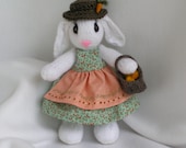 Miss Essa Rabbit - soft, cuddly, hand made toy rabbit