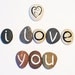 Valentine's day, I Love You, 9 Magnets Letters, Beach Pebbles, Inspirational Word or Quote, Gift Ideas, Sea Stones, Personalized, Rocks