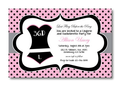 Printable Bachelorette Invitation