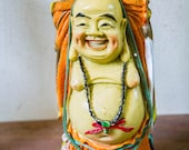 Fine Art Photograph - Happy Buddha Statue Photo - 8x12 photo - Hawaii - Travel Photography - Zen Image Orange