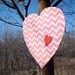 Have a Heart....pink and white chevron valentine decoration