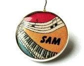 Personalized Pendant, Music, Art, Personalised Glass Pendant, Jewellery, Jewelry