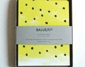 Tiny Dots & Yellow Notecards (Set of 8)