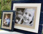 Distressed Picture Frame, 8x10 Frame, Double Wood Mats, Beach House Picture Frame