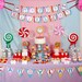 Candyland Birthday Party Package Personalized FULL Collection Set - PRINTABLE DIY - PS832CA1x