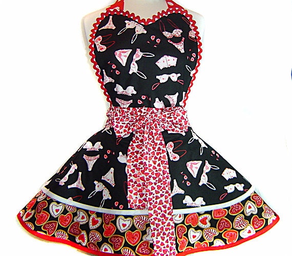 Sexy Sugar Cookie Pinup Diner Apron-A Tie Me Up Aprons Exclusive