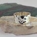 MADE TO ORDER - Hammered 10mm Wide Band Ring - Sterling Silver