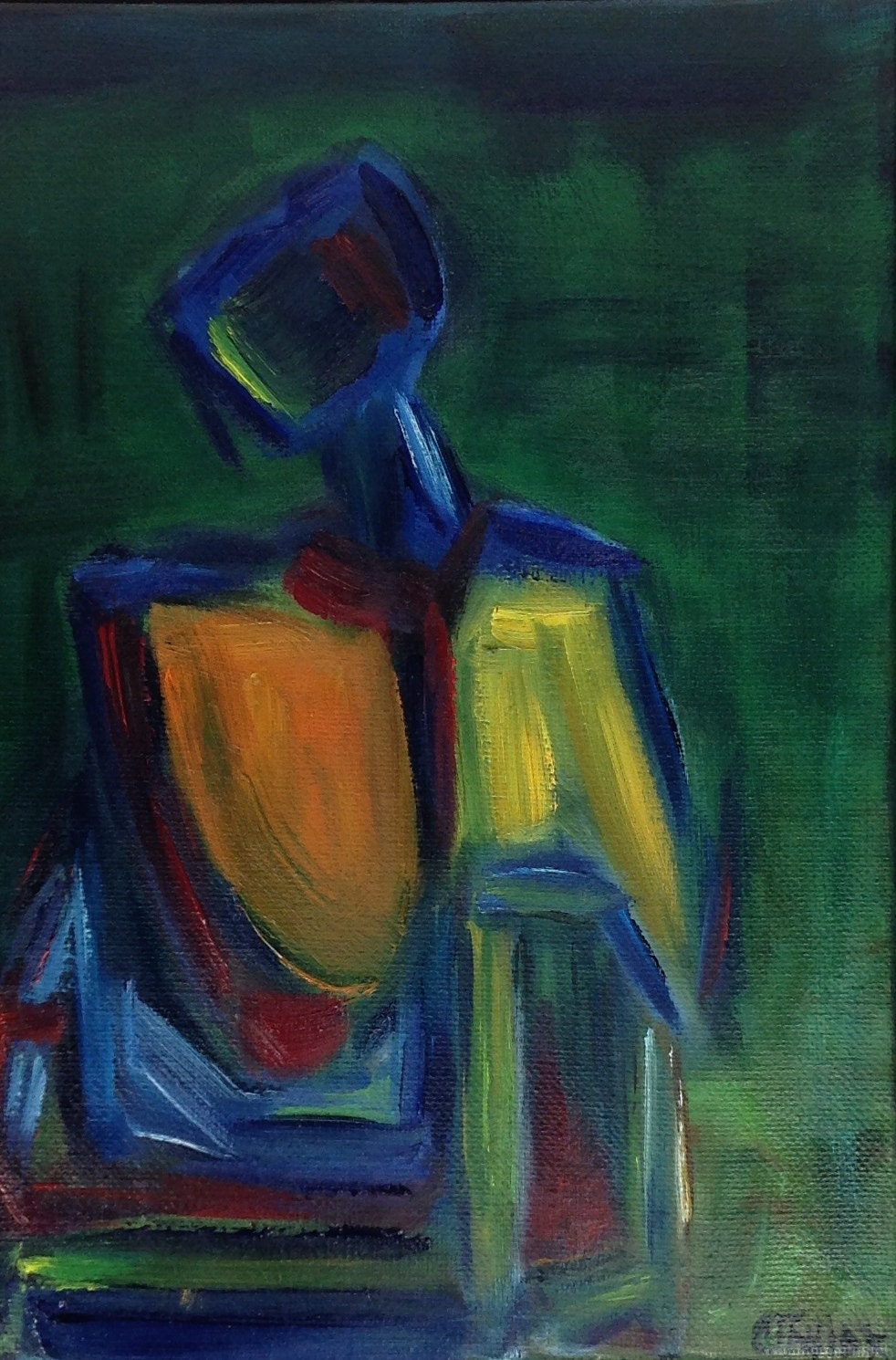 Study I .. original oil painting 8x10