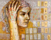 Unwritten Pages- Print on archival paper of painting by Christine Peloquin