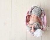 Little Bunny Outfit- DESIGNER HAT - Orginial Designer - Photo Prop - Newborn