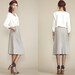 Vintage GRAY 80s Pencil Suit Skirt // Pockets //