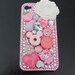 Super Kawaii Pink iPhone 4/4s snap back case