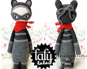 Crochet Pattern Doll "ROCO the raccoon" PDF