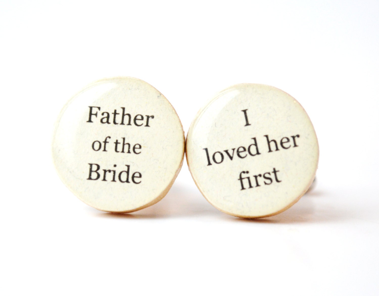 father of the bride cufflinks wood cuff links wedding eco friendly mens accessory gift for men