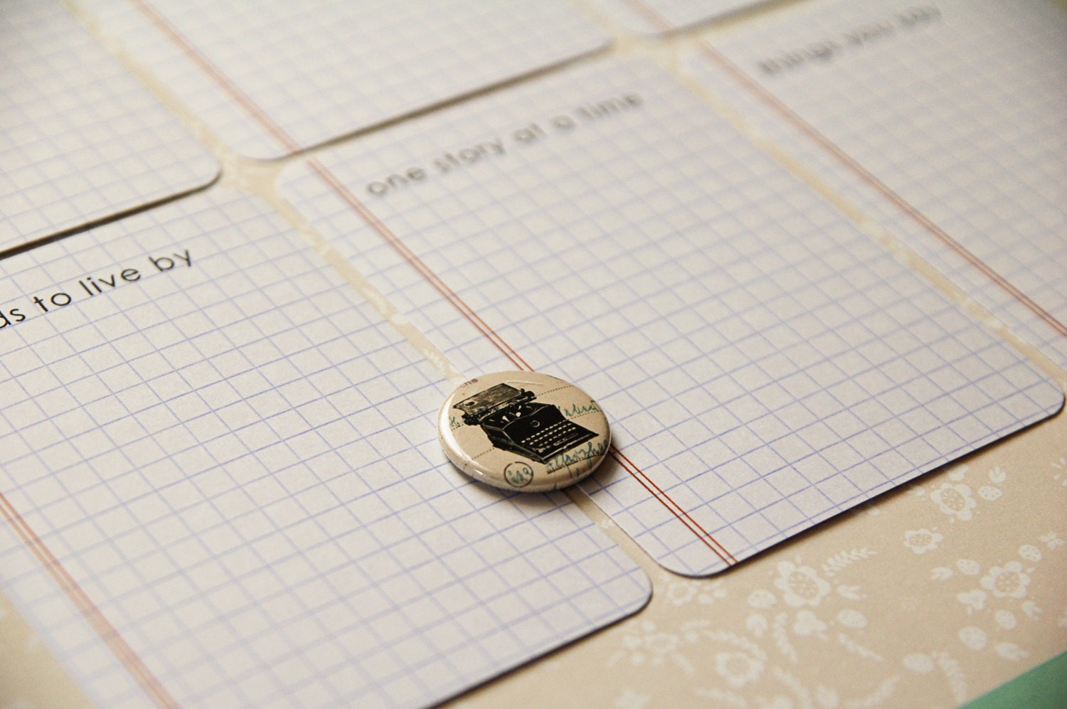 Journaling Cards Days & Badge Set "Notebook Basic 9" - Storyteller - Project Life - Typewriter - Scrapbooking