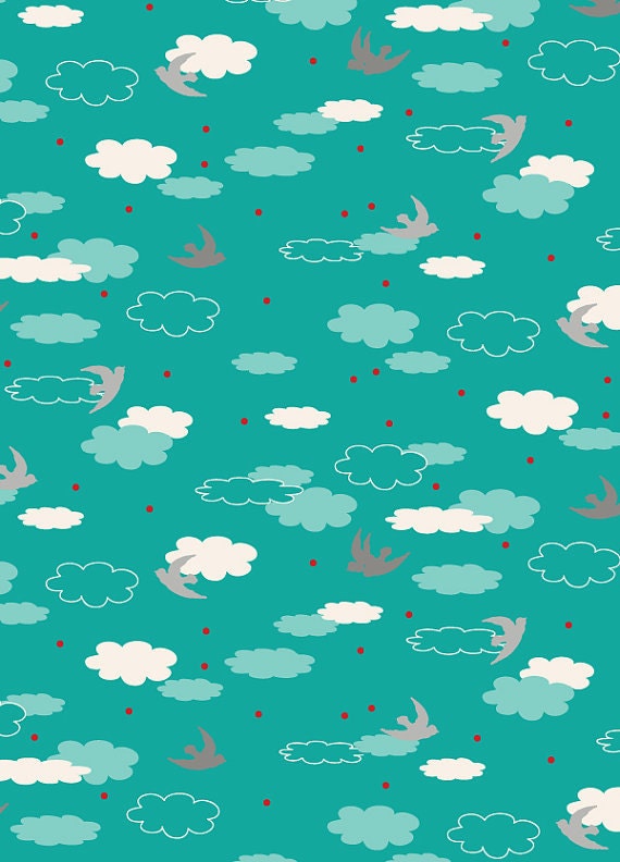 Anthology Fabrics - Khristian A Howell - The Woodlands - Dream in Teal (1 Yard)