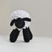 Crochet Sheep - Wool Lamb - Black and White Waldorf Toy - Spring Plush