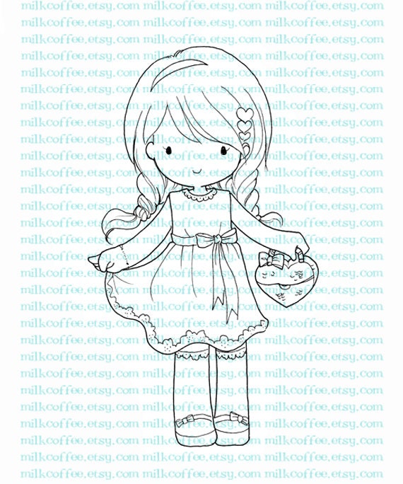 Digital Stamp Charlotte Valentine Date