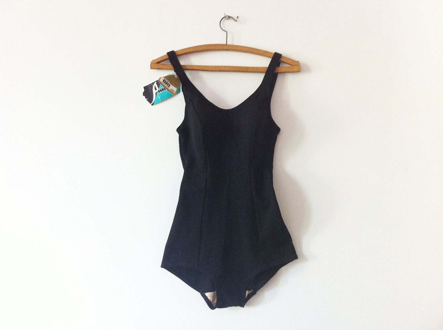 vintage 50s black swimsuit - altmeansold