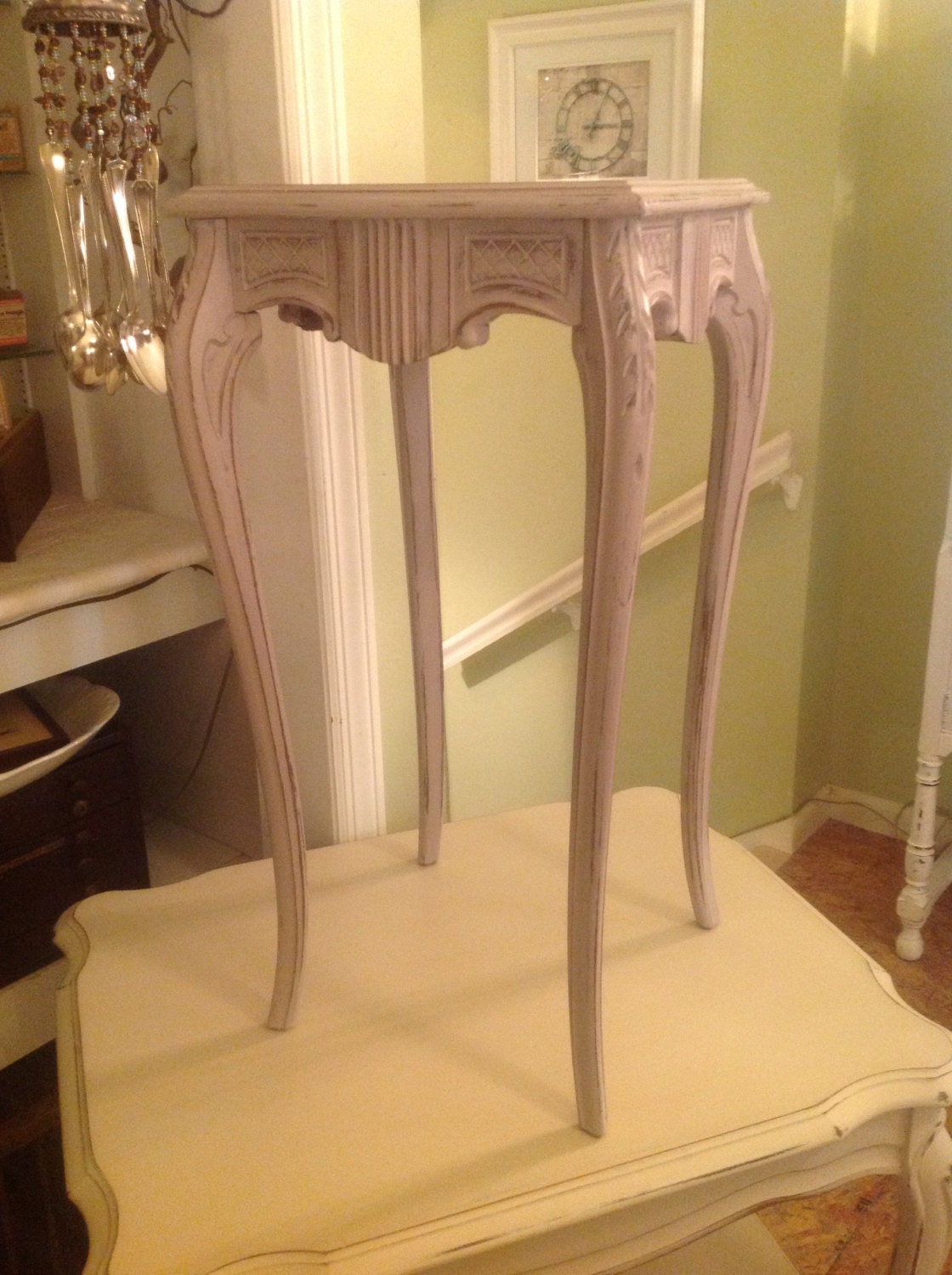 Shabby Chic Pretty Paloma End Table Painted Cottage Style