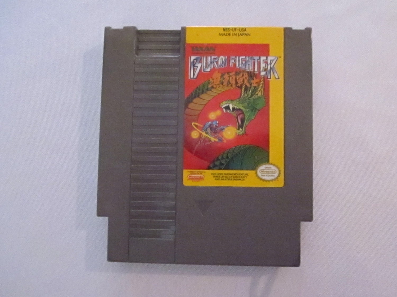 1990 Burai Fighter Nintendo Game Cartridge NES