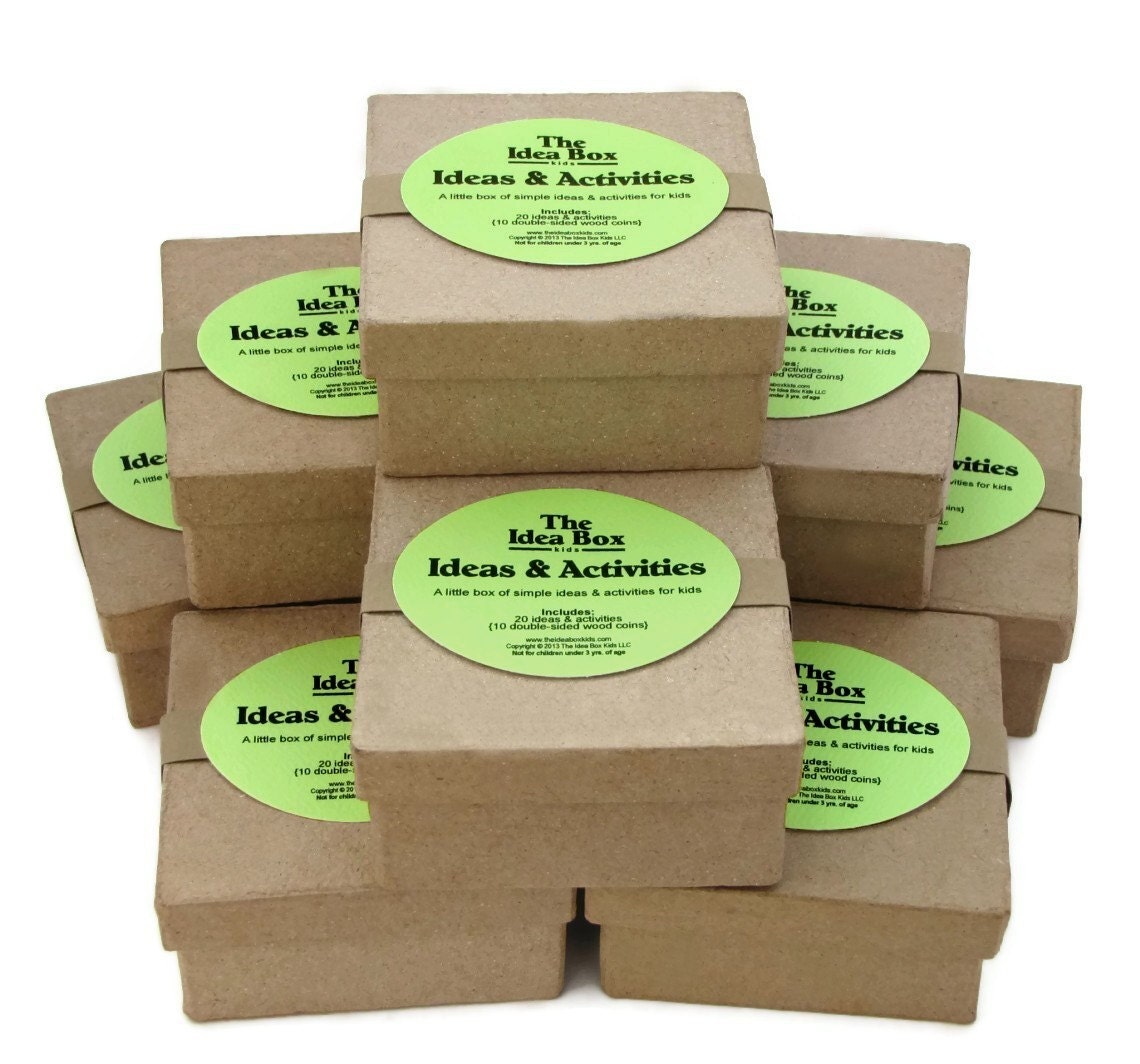 8 Mini Idea Boxes: Activities & Ideas ... Kids Party Favors, Stocking Stuffers