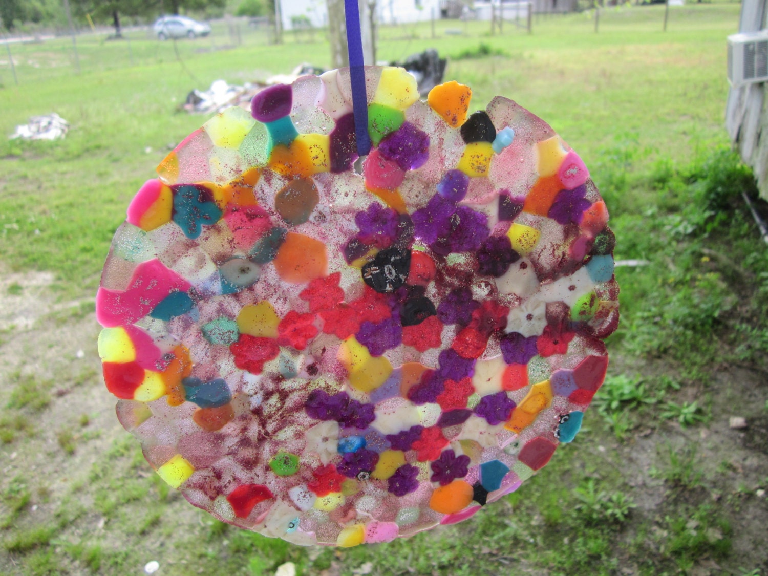 Round Suncatcher, From Upcycled Materials