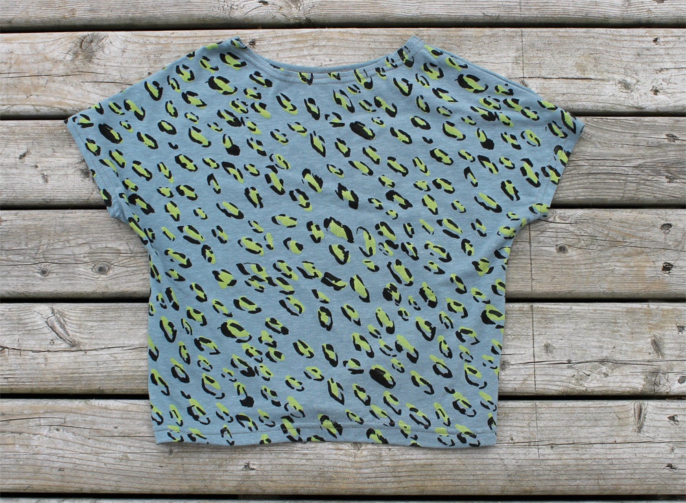 Cheetah Tunic in Lemon and Black on Slate