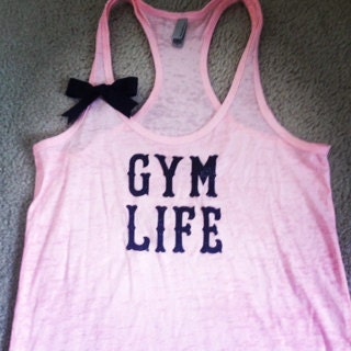 Gym Life Burn out Racer-back Tank
