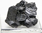 Black Rutile Very Striated Titanium Thumbnail Mineral Specimen Magnet 