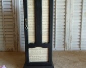 Black Jewelry Box, Tall Jewelry Box, Wooden Jewelry Box, Cottage Chic Jewelry Box, Necklace Holder, STorage Box, Bedroom Decor