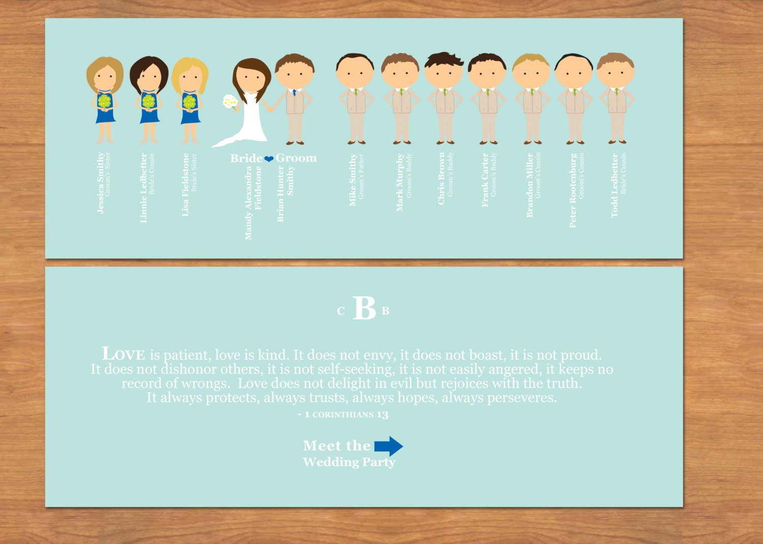 Illustrated Wedding Program