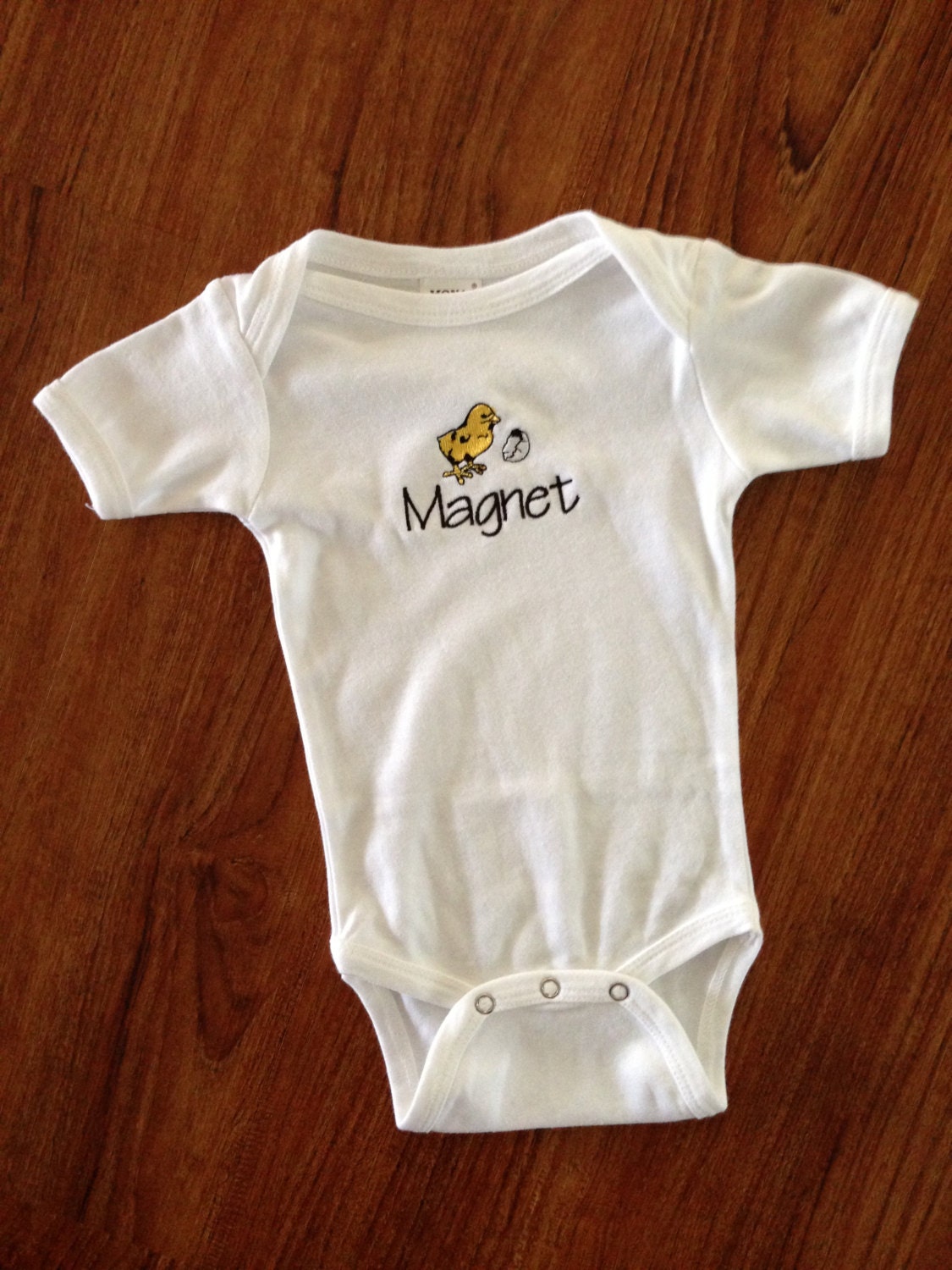 Newborn infant boy onesie "chick magnet" little brother baby boy shirt tee, romper, onesie