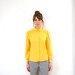 Vintage 80s Peter Pan Collar Blouse Yellow Sm- Med