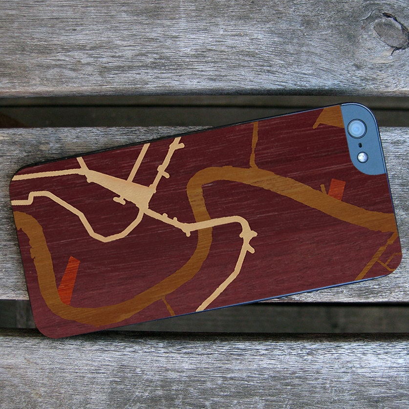 New Orleans Wood-Inlay iPhone Back