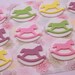 Rocking Horse Pastel Fondant Cupcake Topper Set