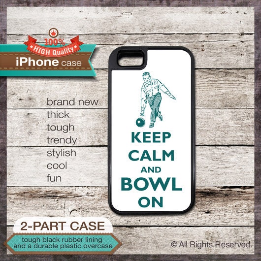 Keep Calm And Bowl On TOUGH iPhone 4/4S or iPhone 5 Case