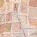 Baby Girl Rag Quilt Blanket - Pink, Tan, Ivory - Shabby Chic, Cottage Chic Style