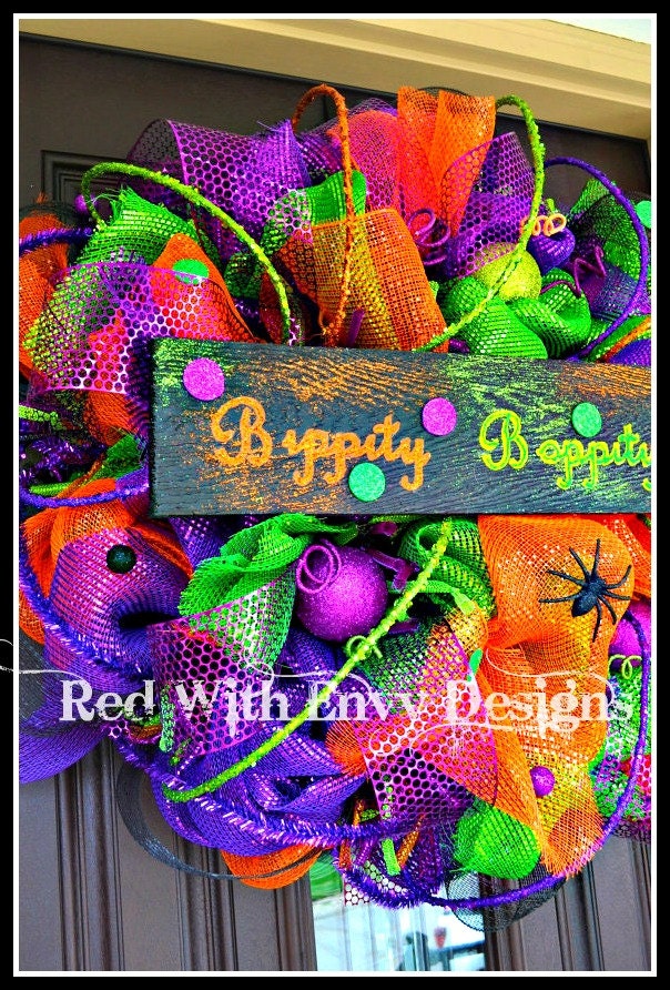 Bippity Boppity Boo Halloween Wreath, Halloween Wreath, Halloween, Wreath, Halloween Decoration, Halloween Decor, Spooky, Spooky Wreath