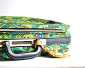 Retro Suitcase -  Colorful Patterned Vintage Luggage