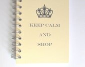 Personalized Journal Keep Calm and Shop