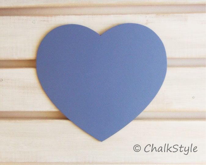 BLUE CHALKBOARD Heart Sign for Wedding Decor or Photo Booth Prop Il_570xn