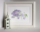 Lilacs Watercolor Painting - Large Art Print, Lilac Painting, Purple Flowers, Botanical, Floral, Garden, Spring