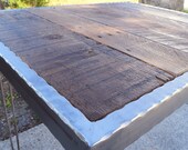 Hammered steel Dining Table with Hairpin Legs 33x23