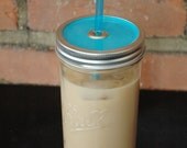 Aquamarine Mason Jar Tumbler