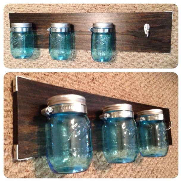 Mason Jar Bathroom Storage System
