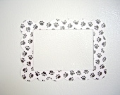 refridgerator pet magnet, locker magnet, photo frame magnet, paw print frame