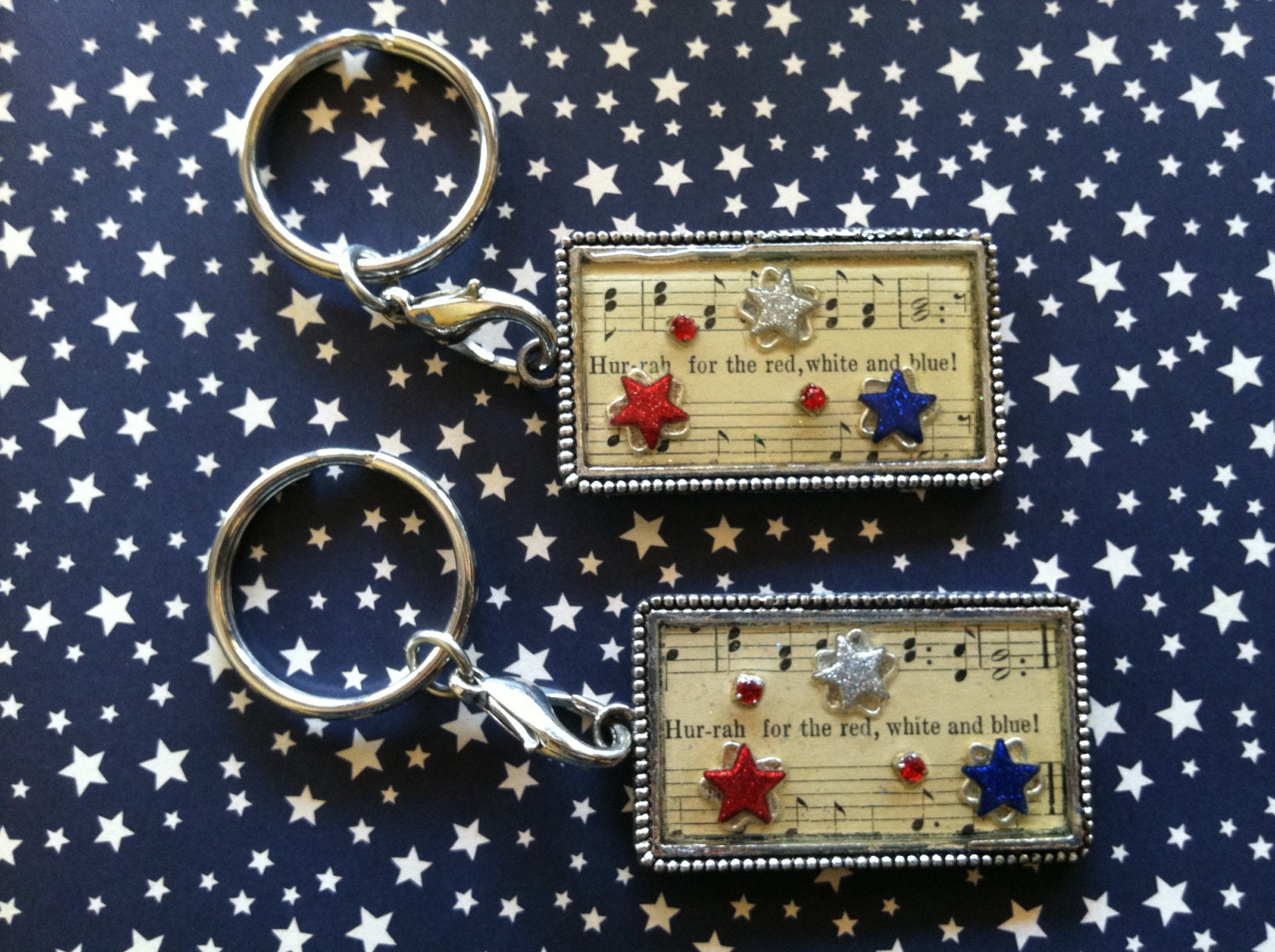 Fourth of July Keychains